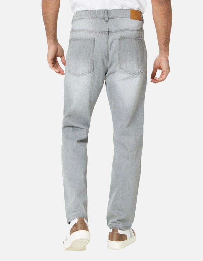 Mens Plain Straight Jeans