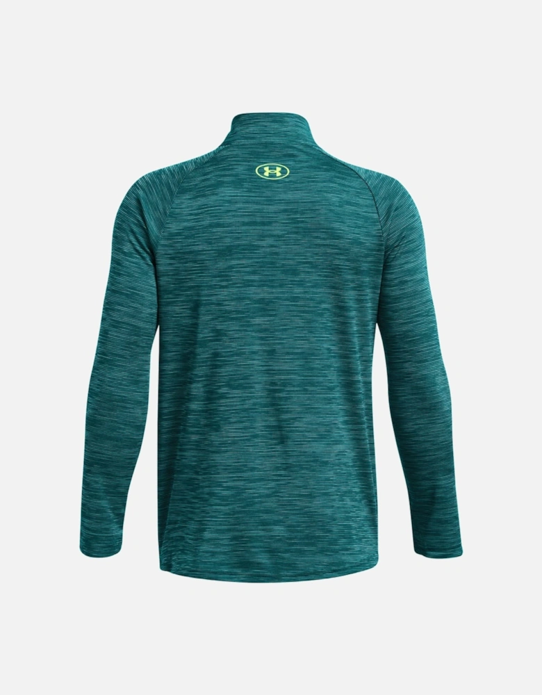 Tech Textured 1/2 Zip Sleeve Top