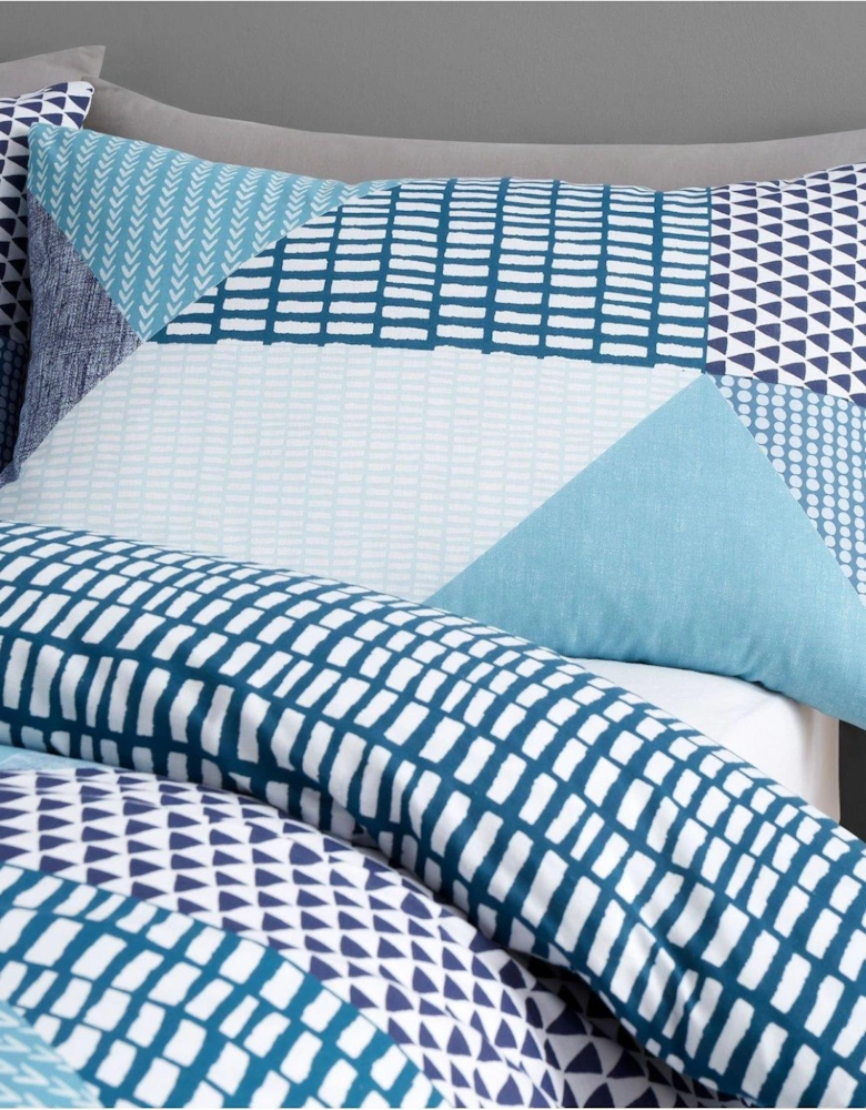 Larsson Geo Duvet Cover Set - Teal