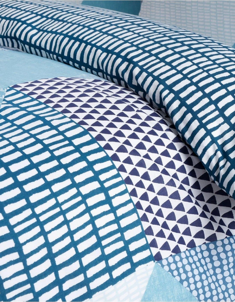 Larsson Geo Duvet Cover Set - Teal