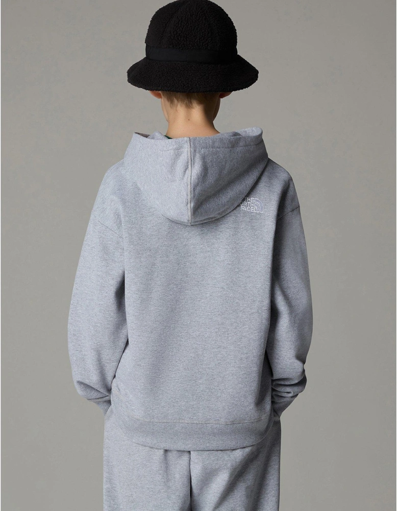 Juniors Essential Oversized Hoodie - Grey