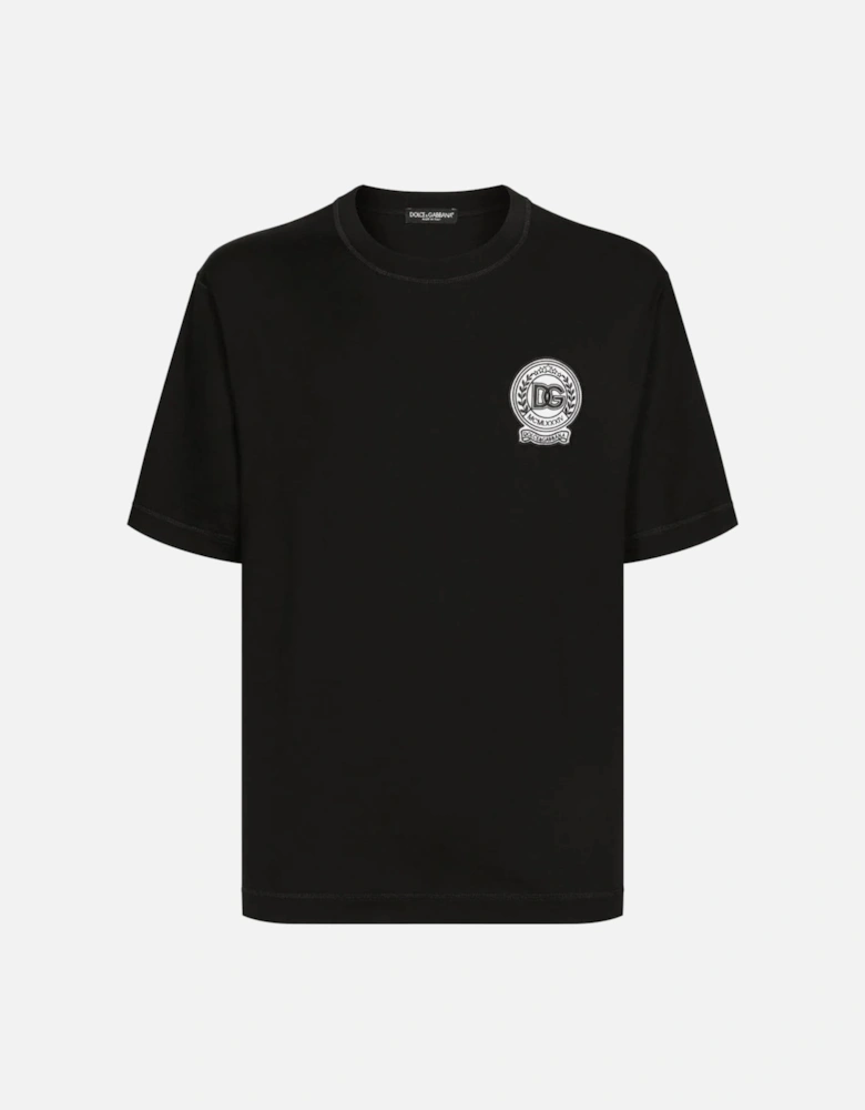 Crest Cotton T-shirt Black