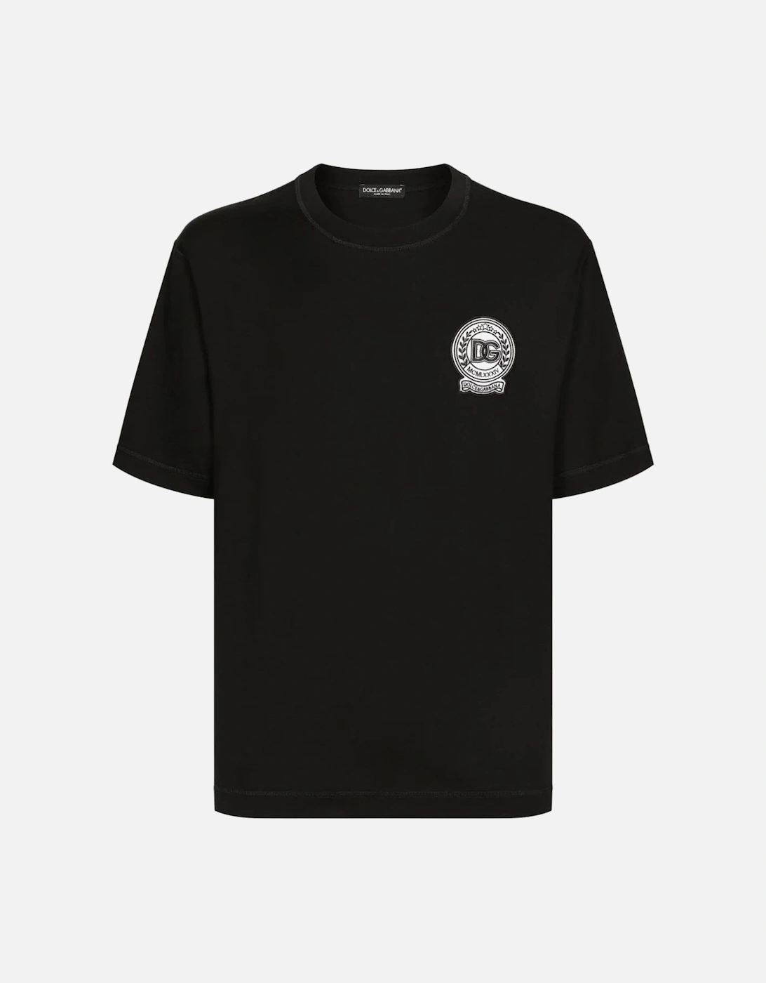 Crest Cotton T-shirt Black, 3 of 2