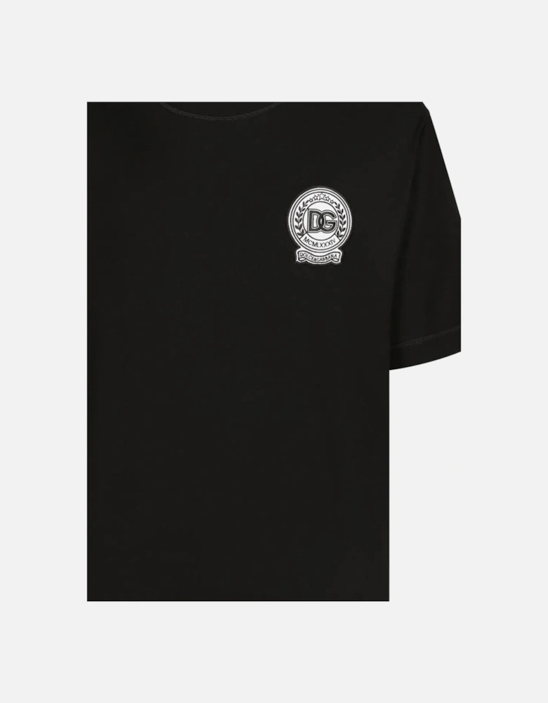 Crest Cotton T-shirt Black