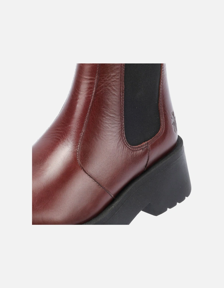 Medi Leather Women's Wine Boots