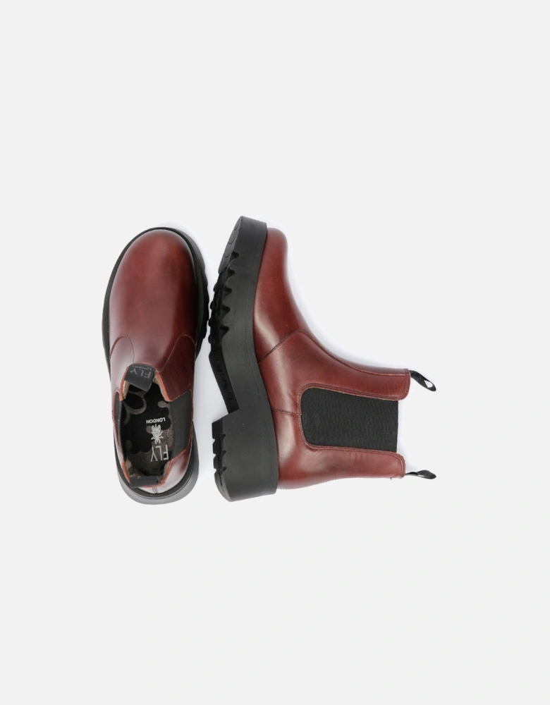 Medi Leather Women's Wine Boots