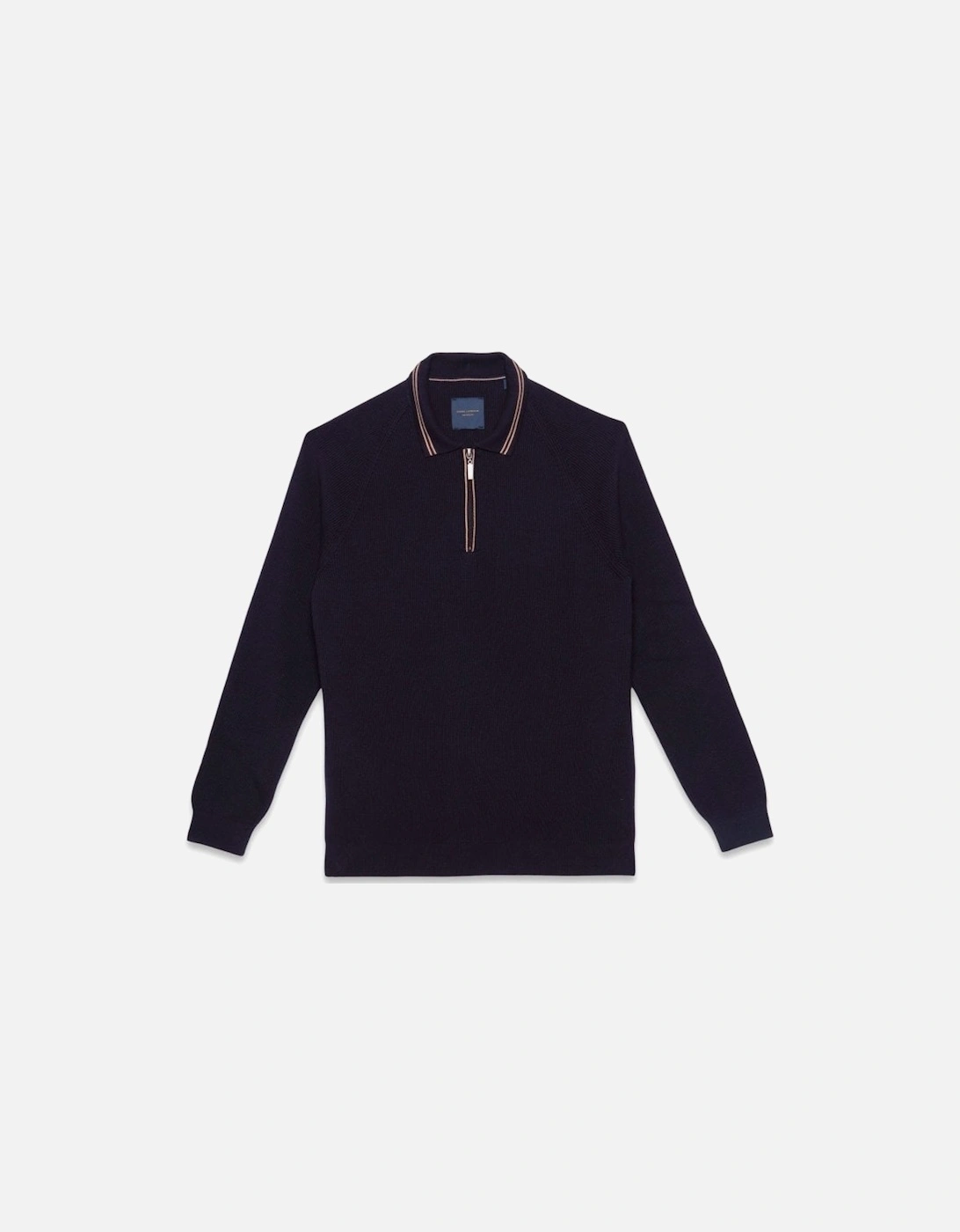 Guide Premium Long Sleeve Polo 1/4 Zip Sweater Navy, 4 of 3