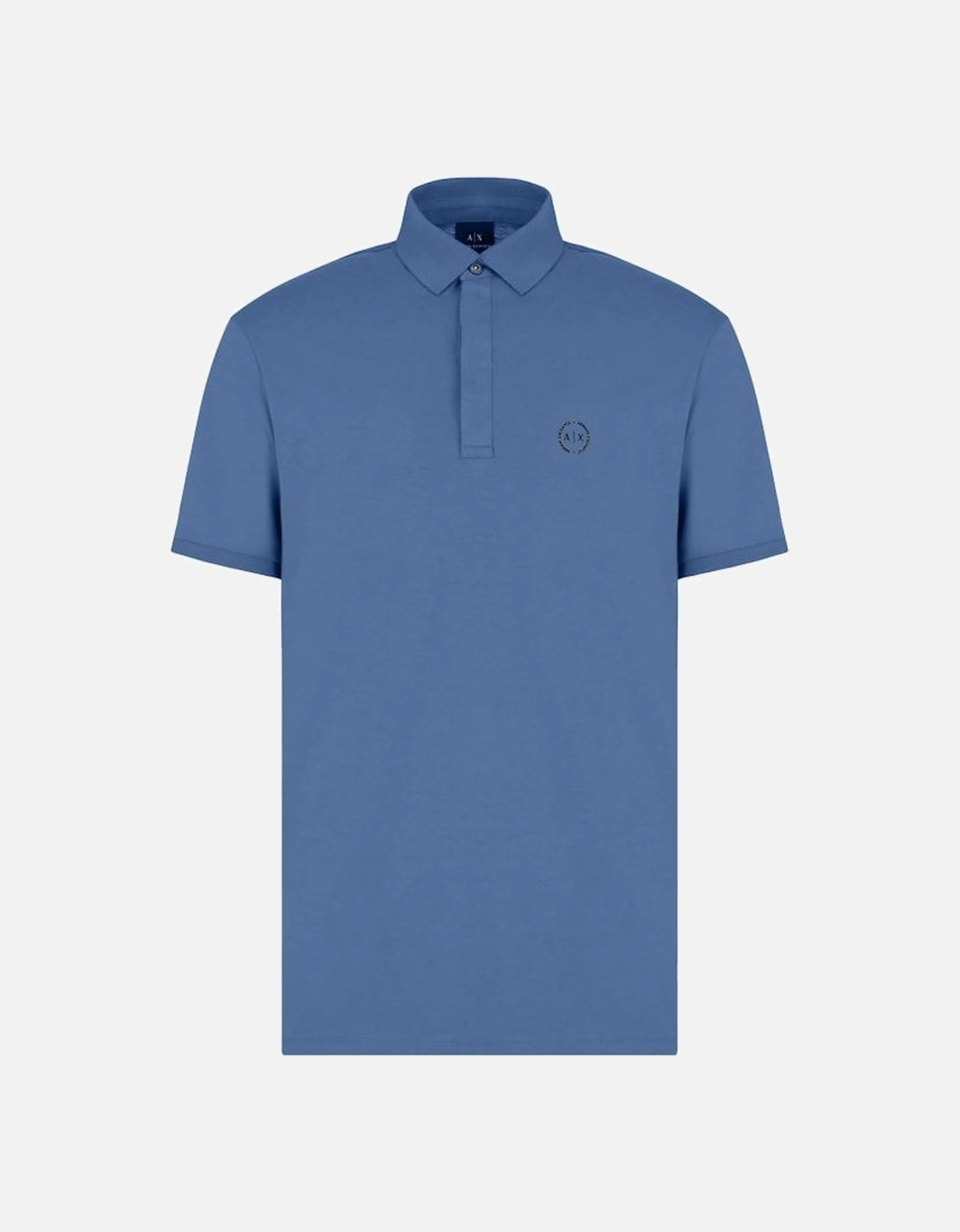 Armani Exchange Men's Blue Polo Flint Stone - : 42/Regular Xl