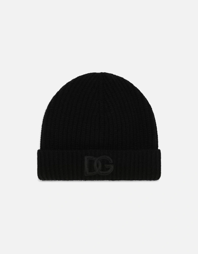 Branded Wool Hat Black