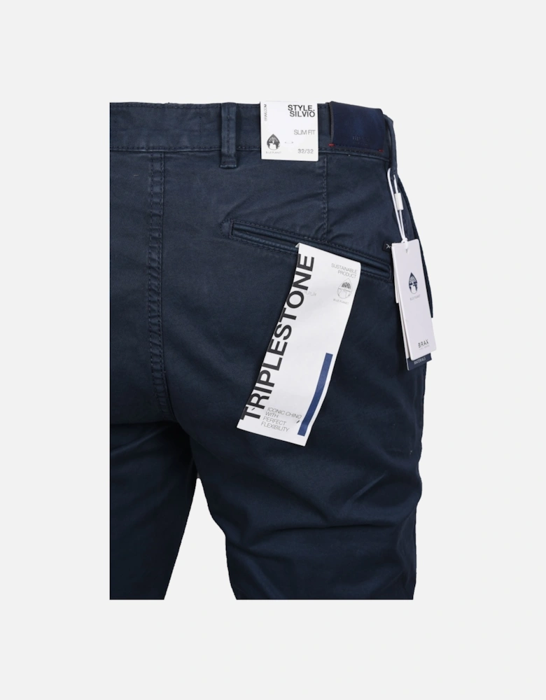 Silvio Slim Chino Blue