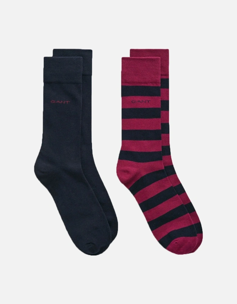 2 Pack Socks Rich Wine