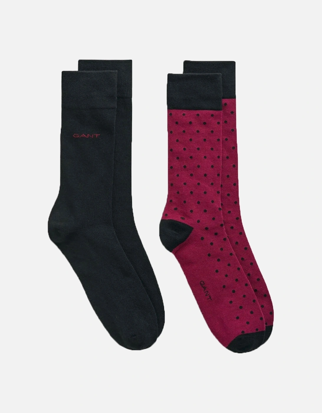 2 Pack Socks Rich Wine, 2 of 1