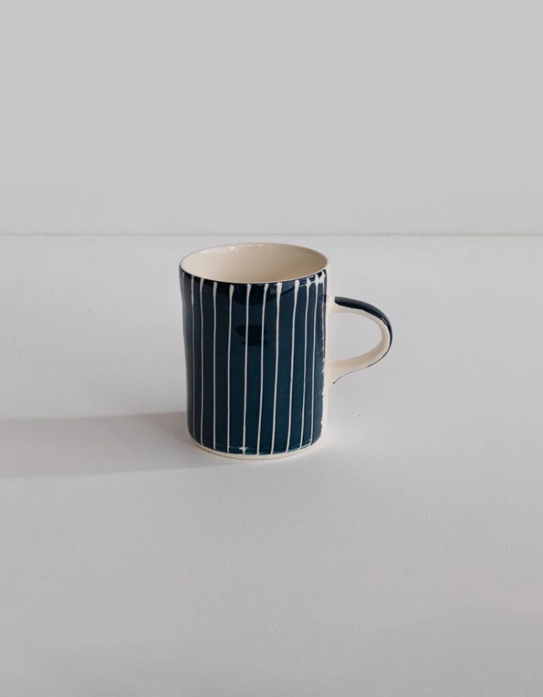 Demi Mug Sgraffito Teal