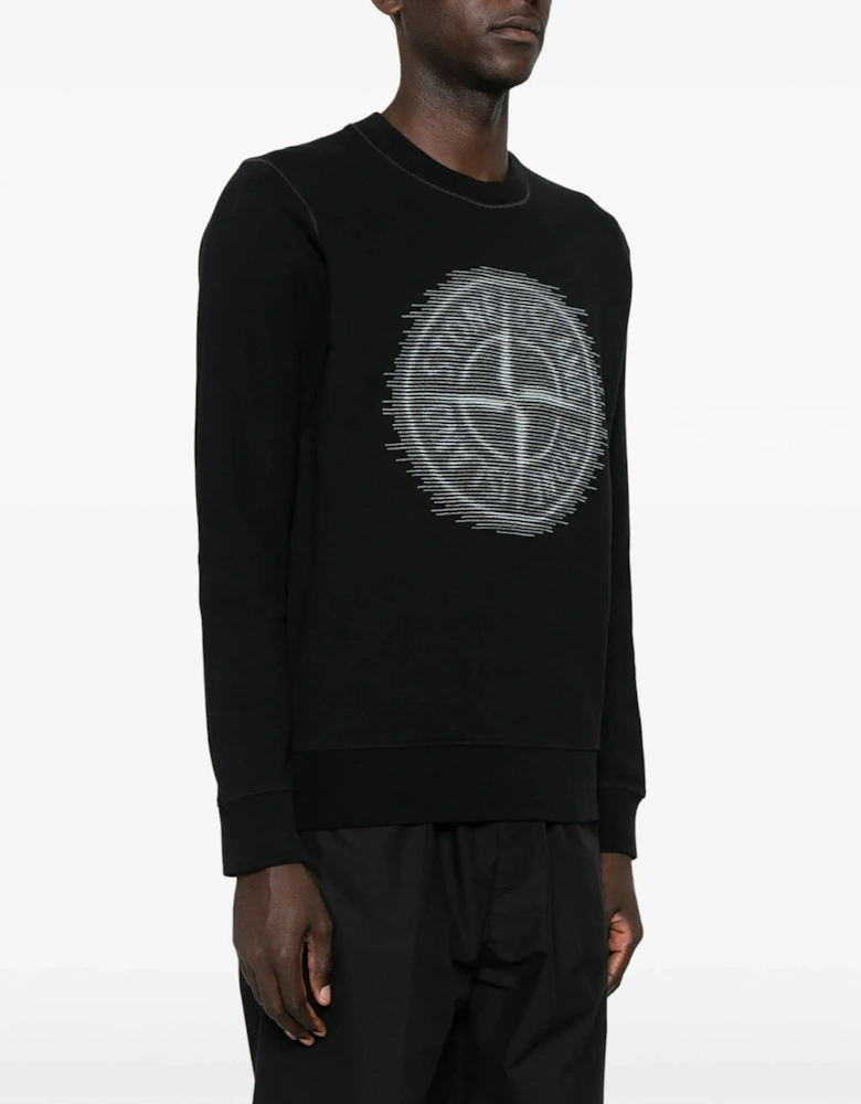 Compass Graphic Sweatshirt Black