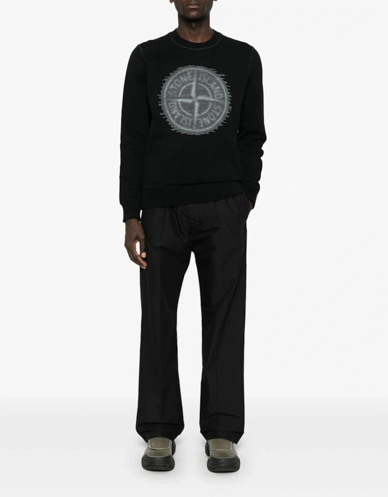 Compass Graphic Sweatshirt Black