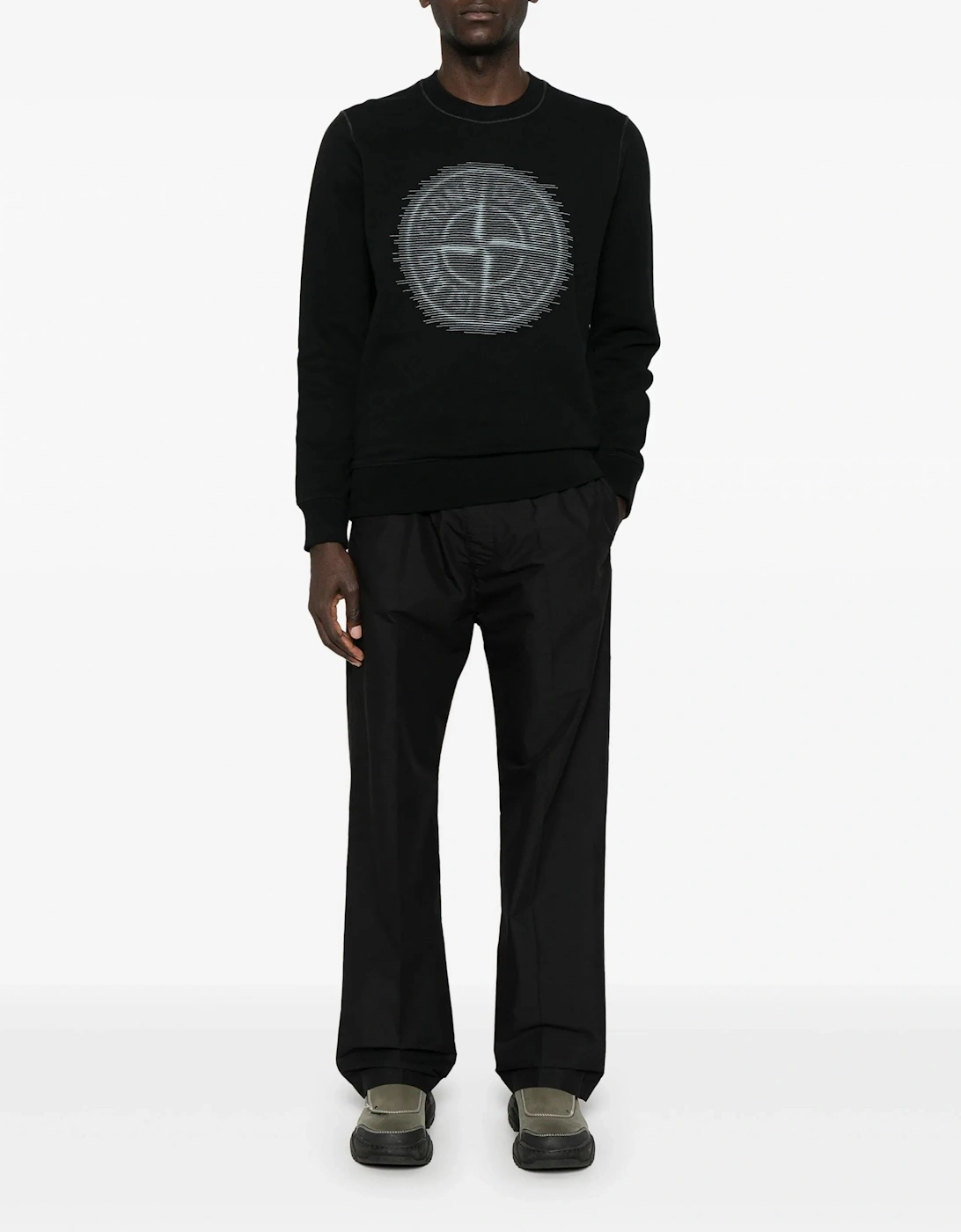 Compass Graphic Sweatshirt Black