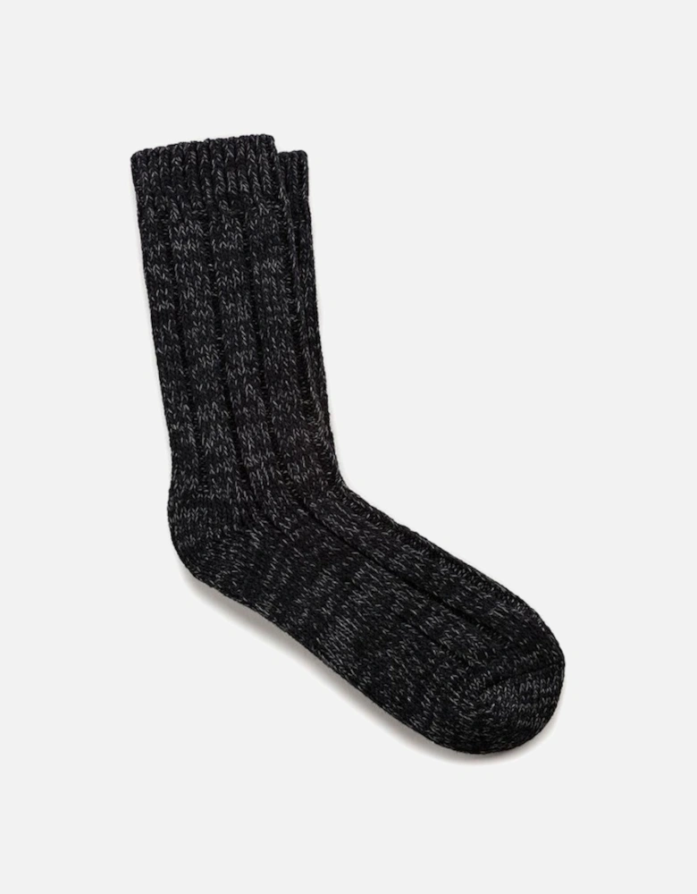 Women's Cotton Twist Sock Black