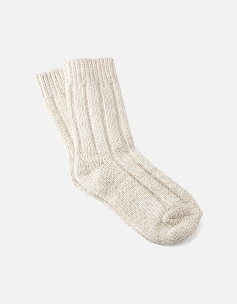Women's Cotton Twist Sock Off White