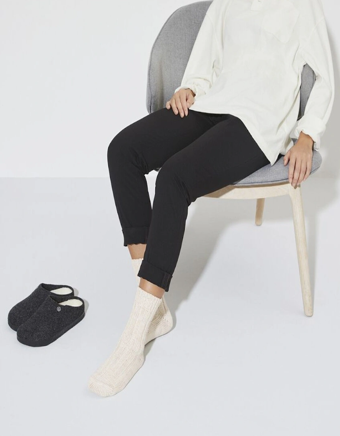Women's Cotton Twist Sock Off White