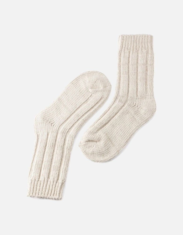 Women's Cotton Twist Sock Off White