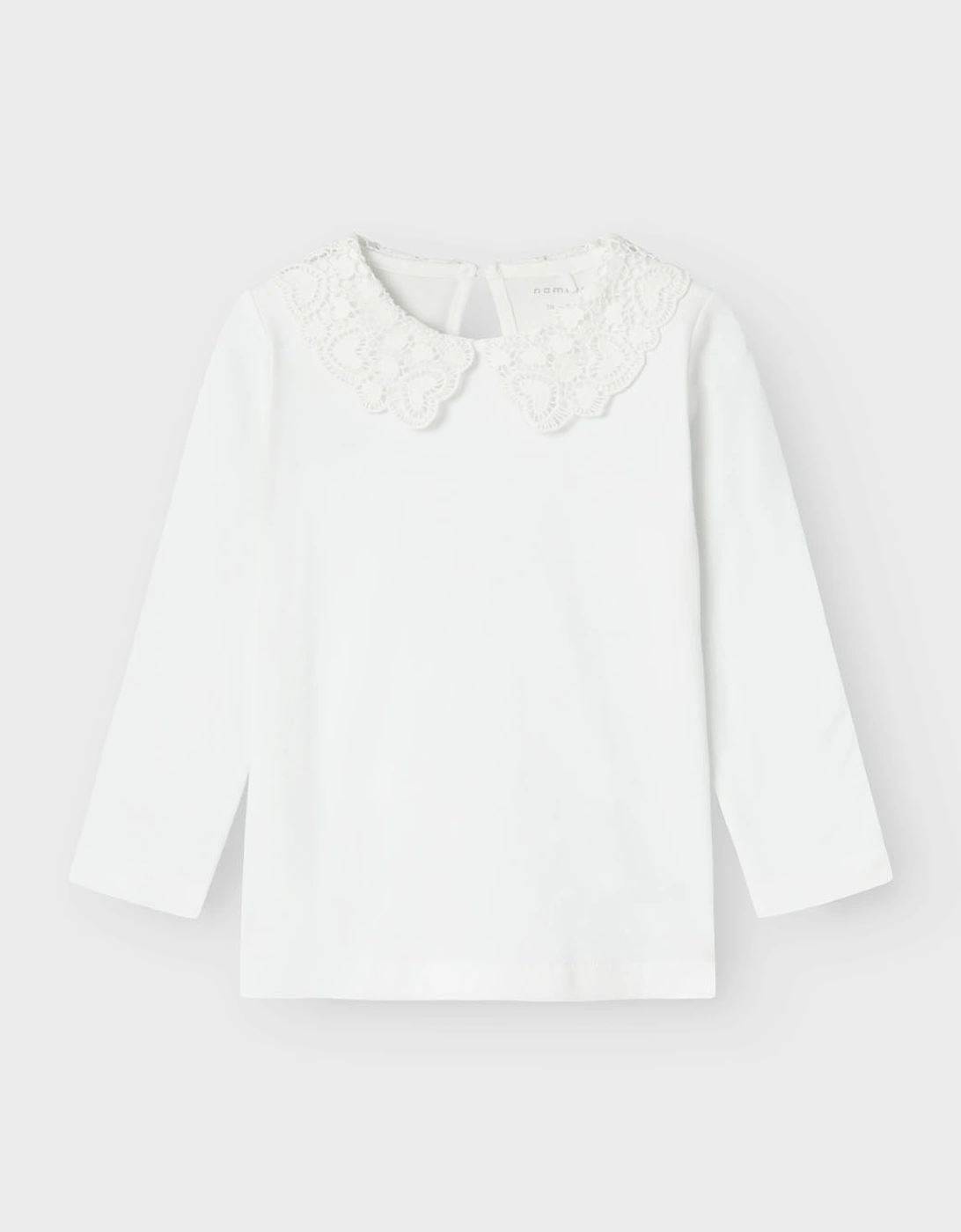 Mini Roselina Long Sleeve Top Bright White, 6 of 5