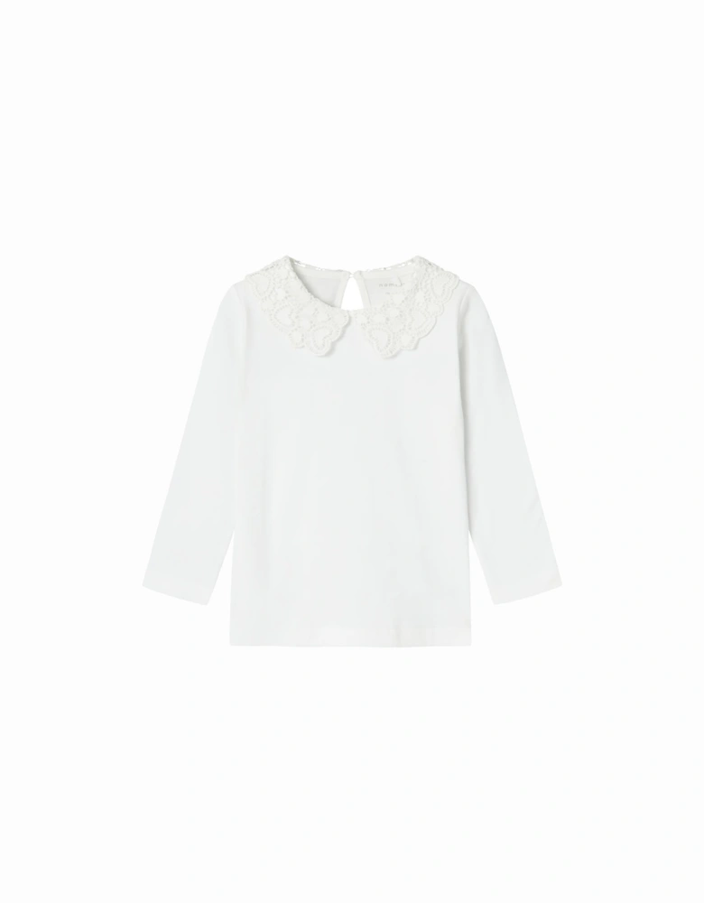 Mini Roselina Long Sleeve Top Bright White