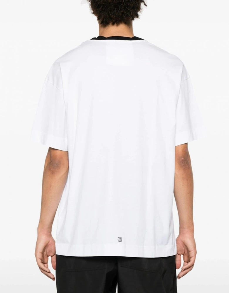 4G Logo Printed T-Shirt in White