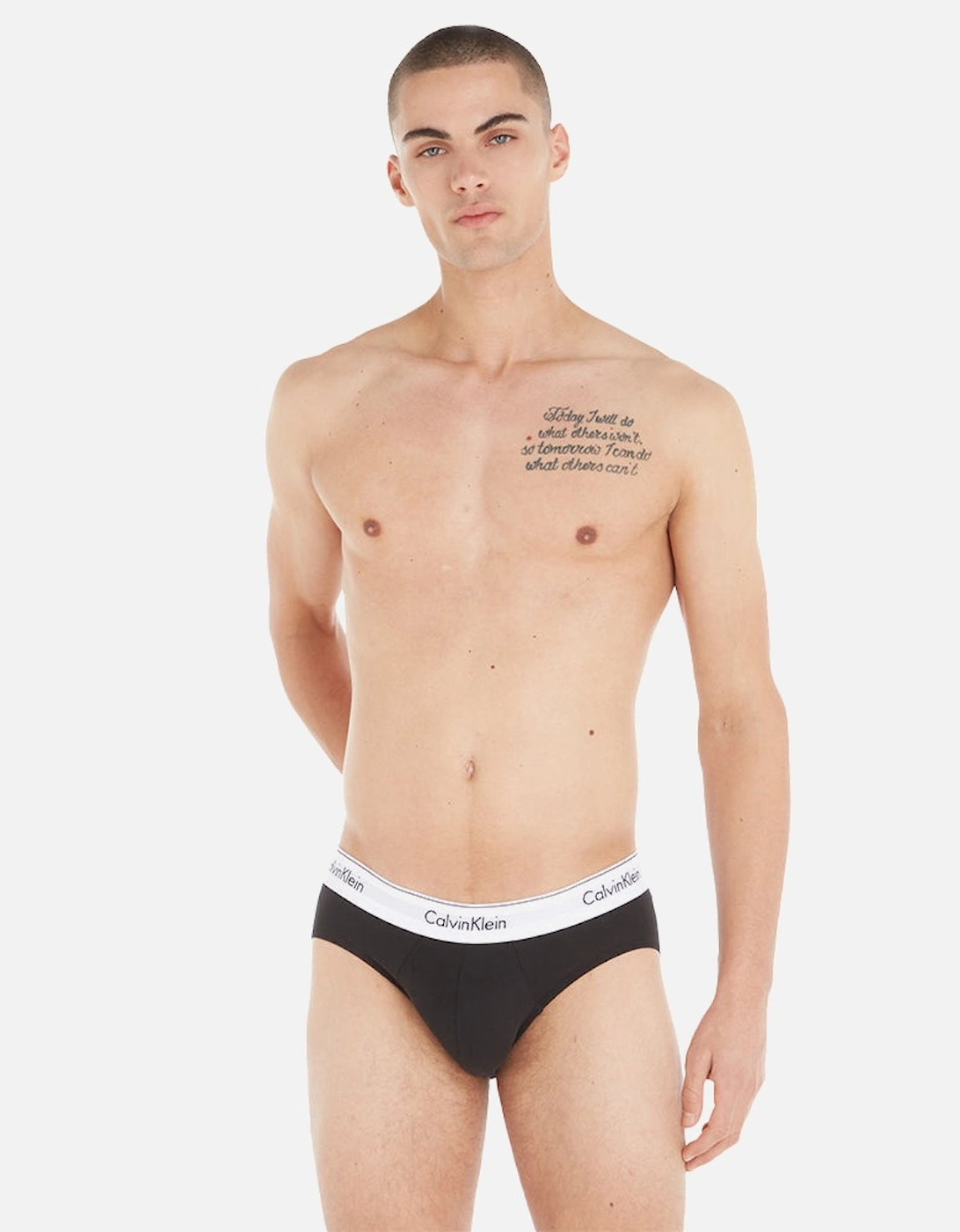 3-Pack Modern Cotton Briefs, Black