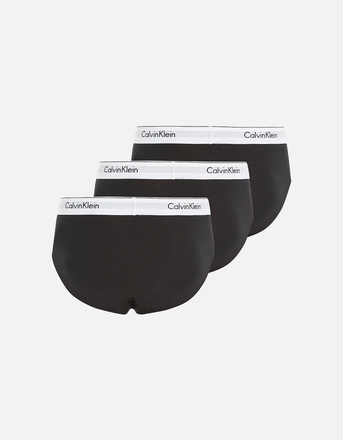 3-Pack Modern Cotton Briefs, Black