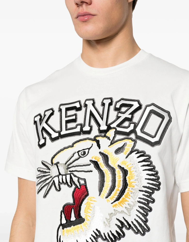 Tiger Varsity Classic T-Shirt in White