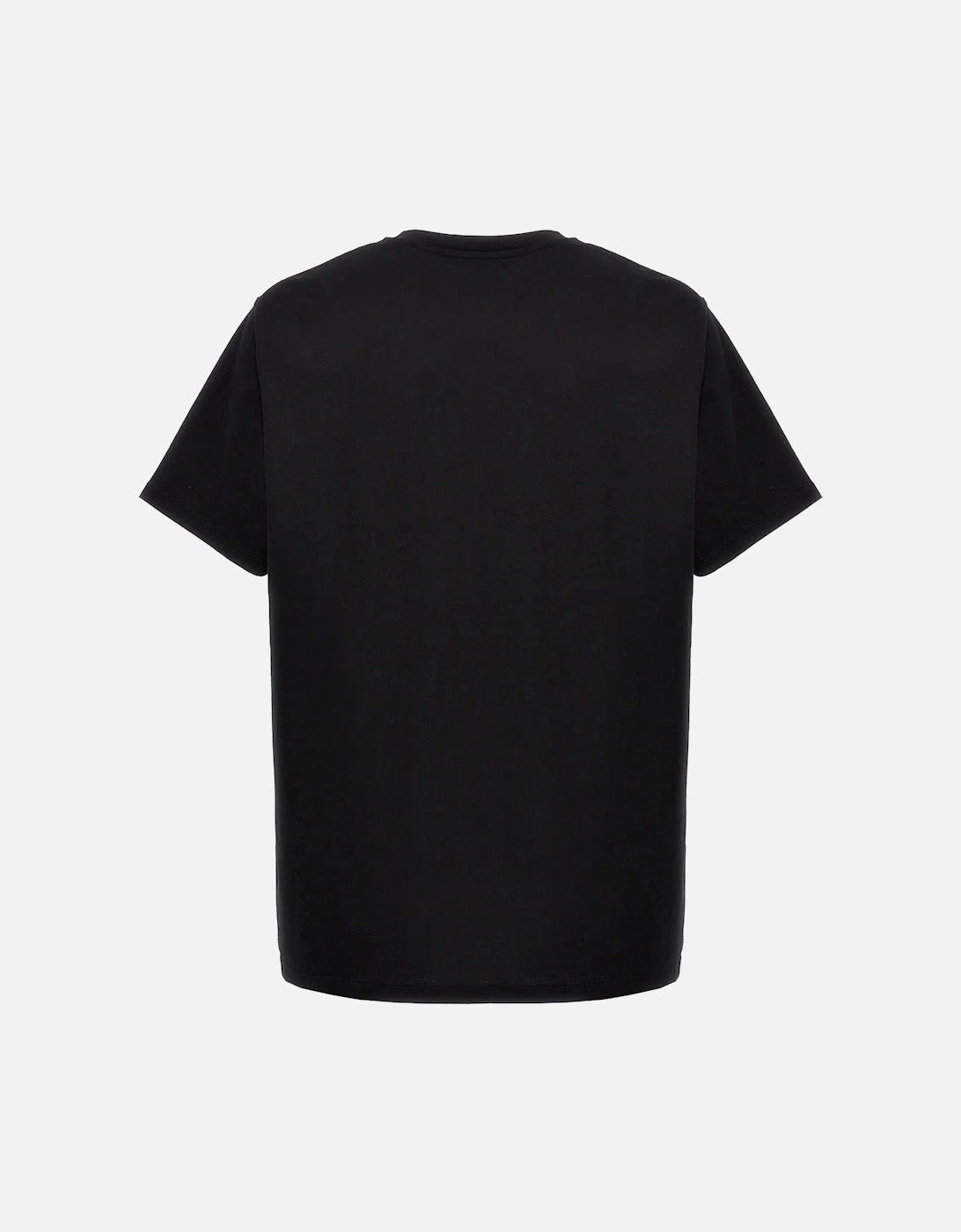 Embossed Vertical Logo T-Shirt in Black