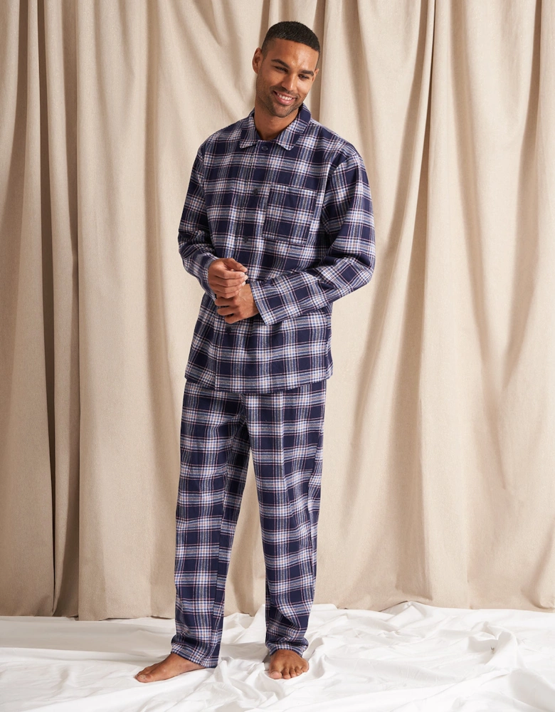 Mister You Plaid Pyjamas in Midnight