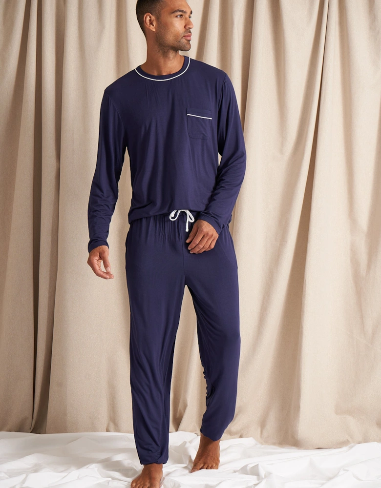 Mister You Bamboo Pyjama Set in Midnight