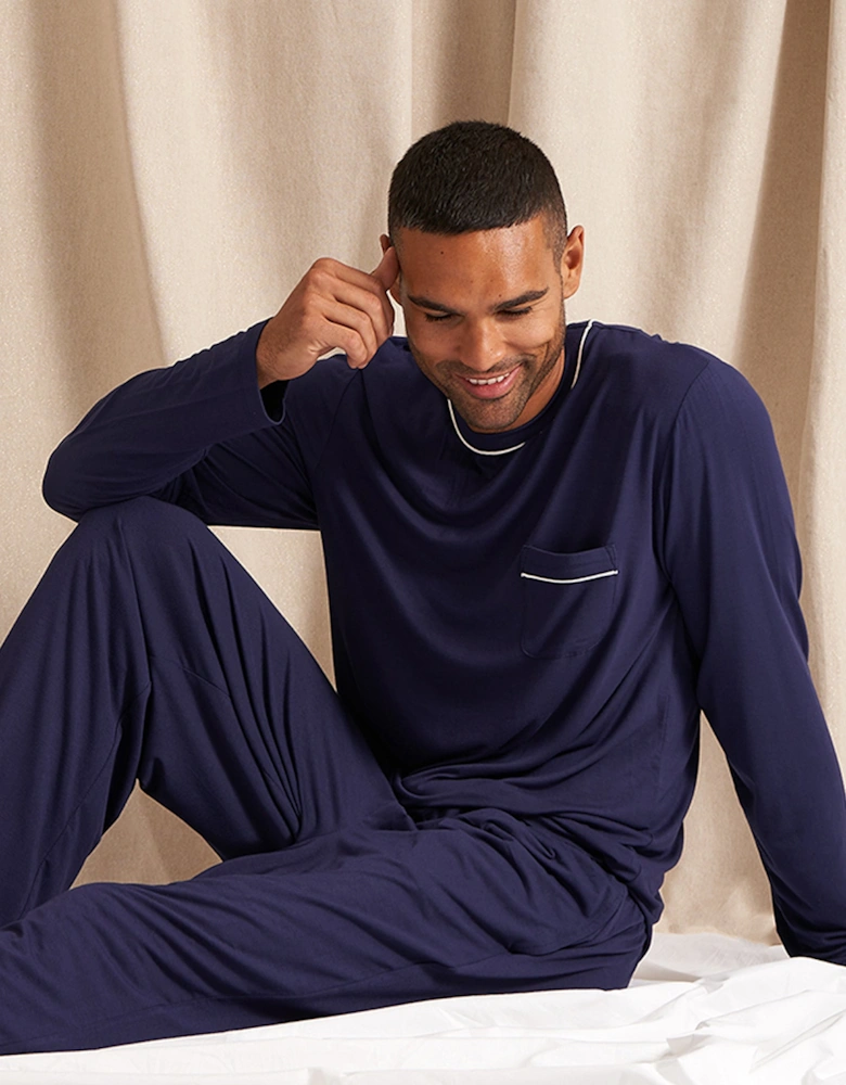 Mister You Bamboo Pyjama Set in Midnight