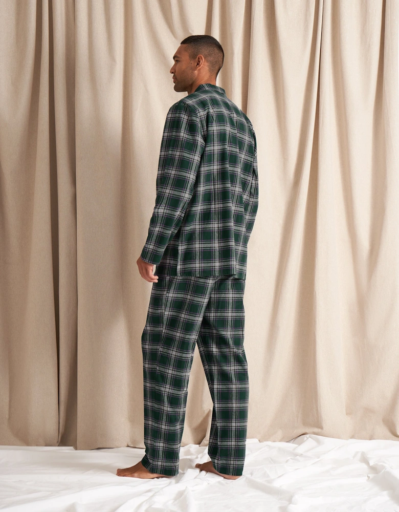 Mister You Plaid Pyjama Set in Green