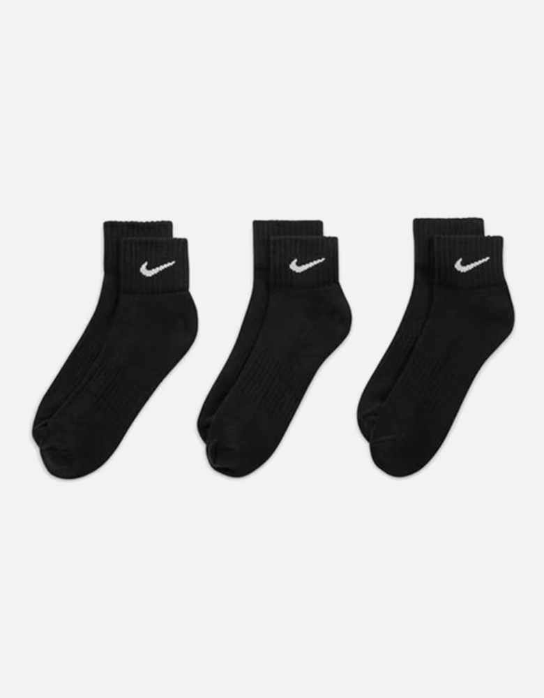 SX7667 Mens Ankle Socks Everyday Cushioned 3X Pack Low Cut Training Socks