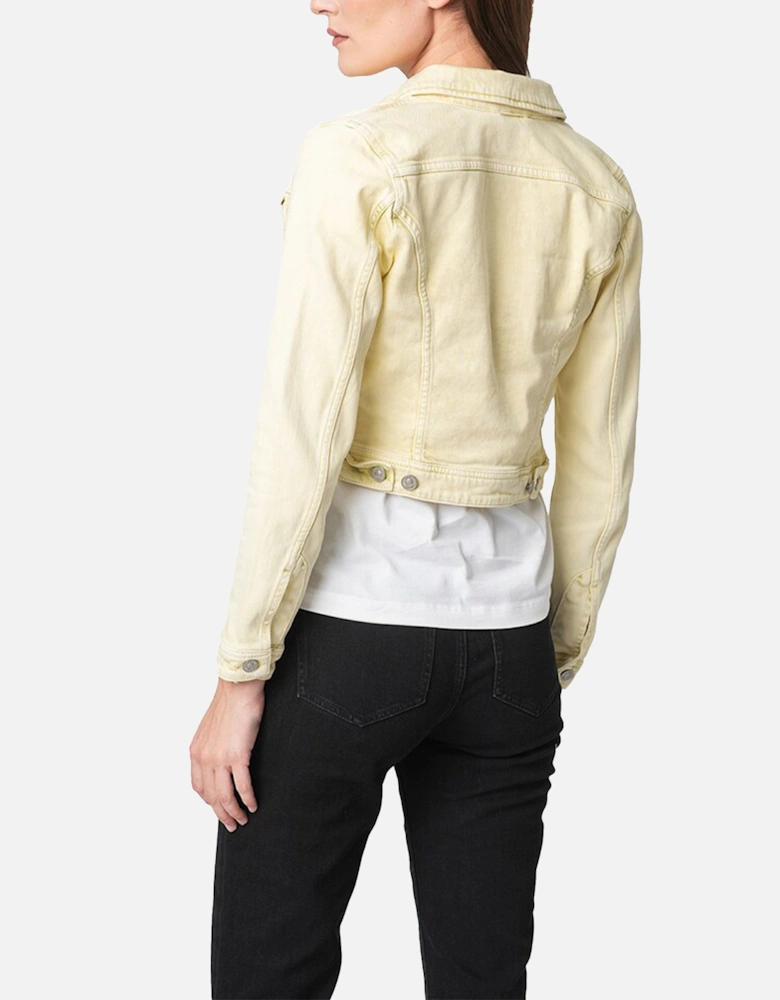 DE-SLIMMY 09C93 Womens Denim Jacket Ladies Winter Coat Cropped Jacket