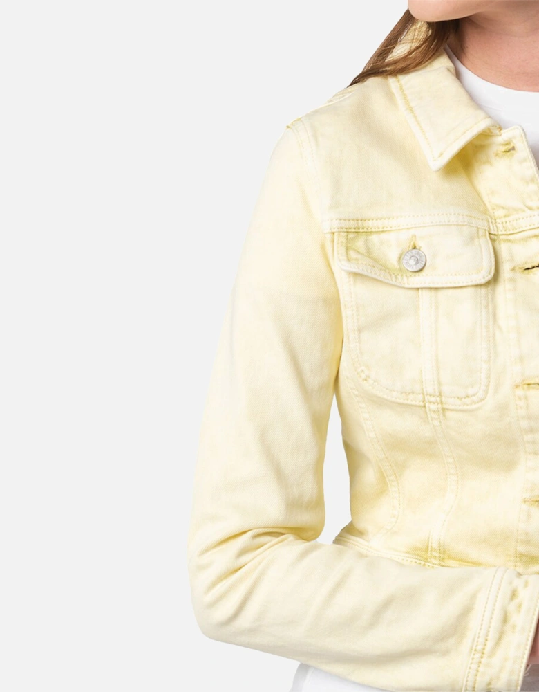 DE-SLIMMY 09C93 Womens Denim Jacket Ladies Winter Coat Cropped Jacket