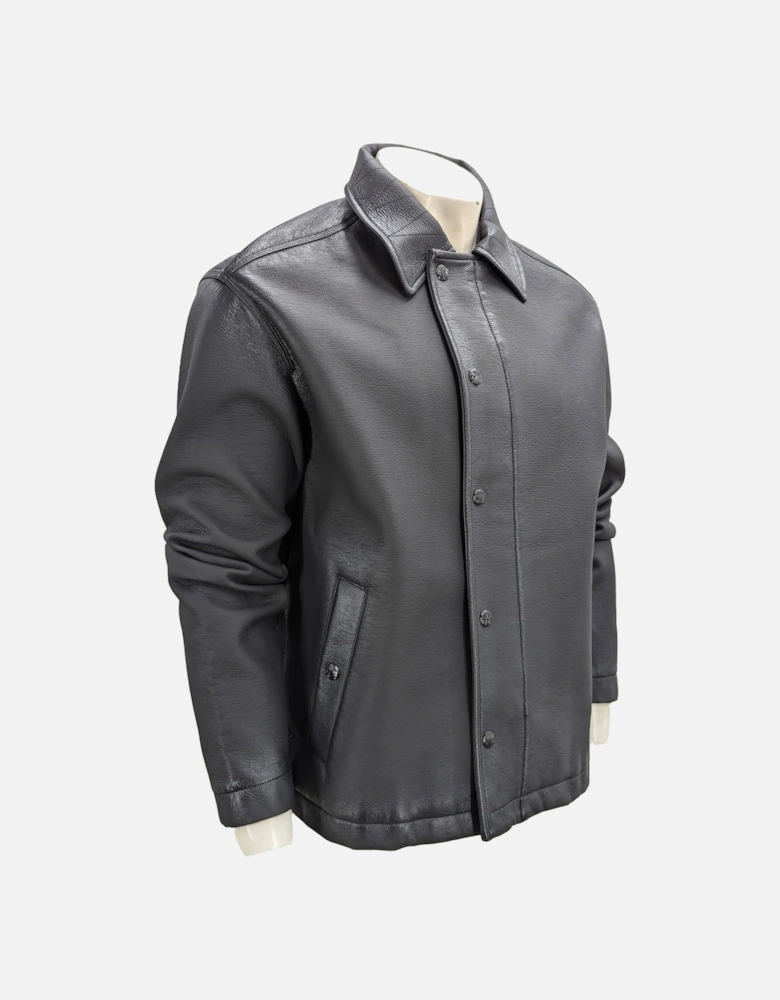 J-DINOS Mens Biker Jacket Collared Regular Fit