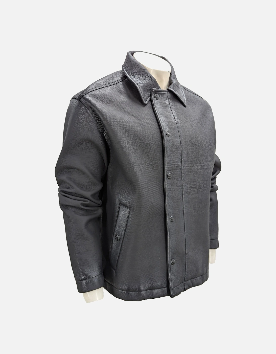J-DINOS Mens Biker Jacket Collared Regular Fit