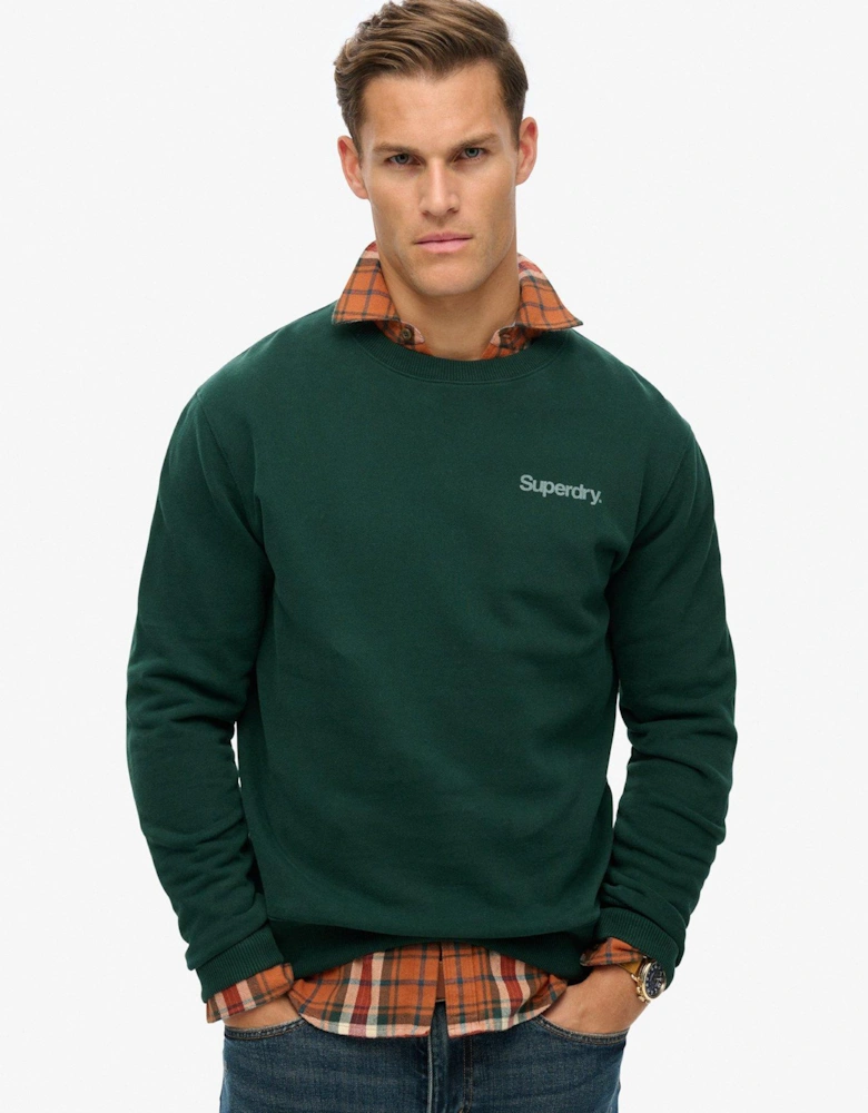 Core Logo City Loose Sweatshirt - Dark Green