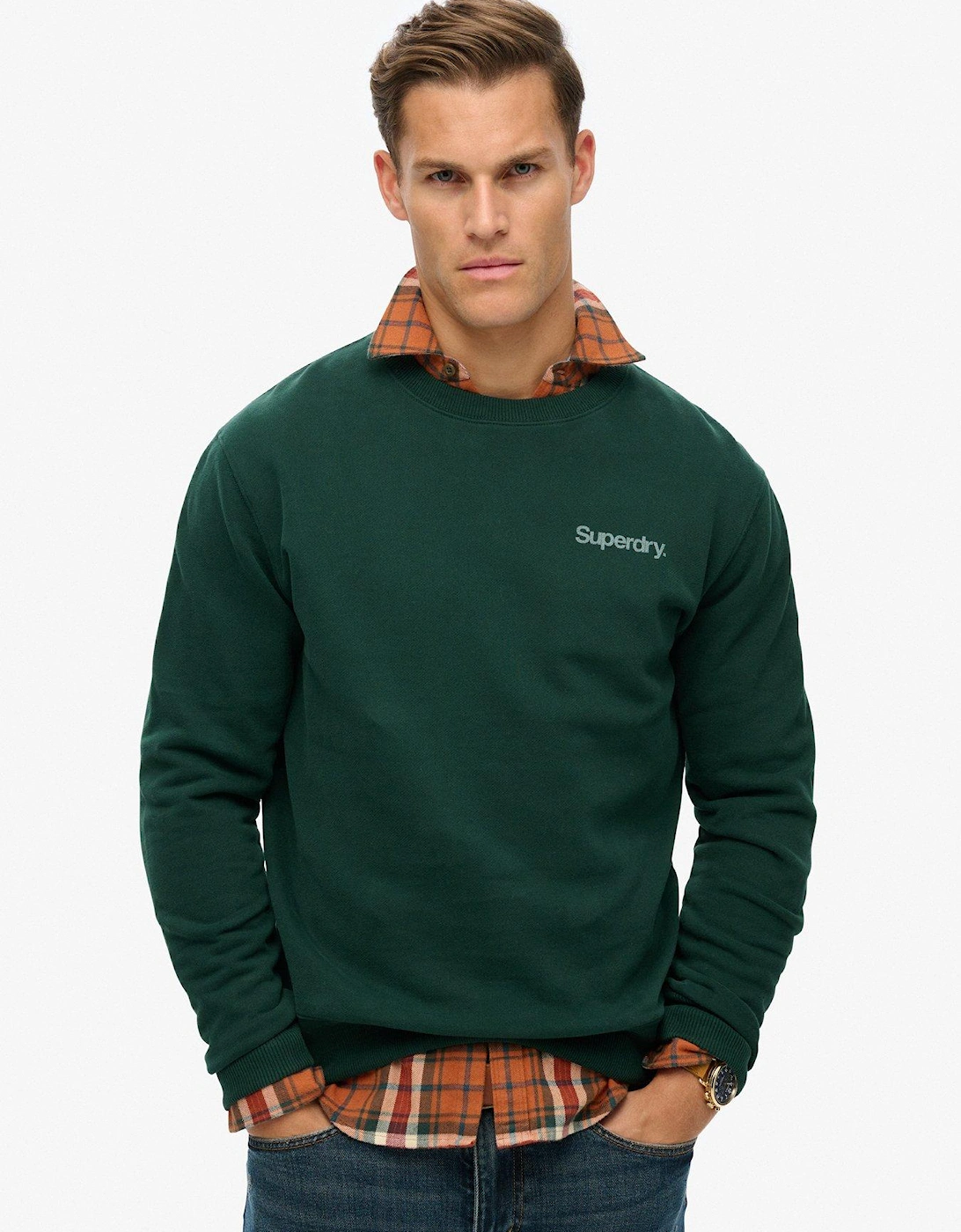 Core Logo City Loose Sweatshirt - Dark Green, 6 of 5