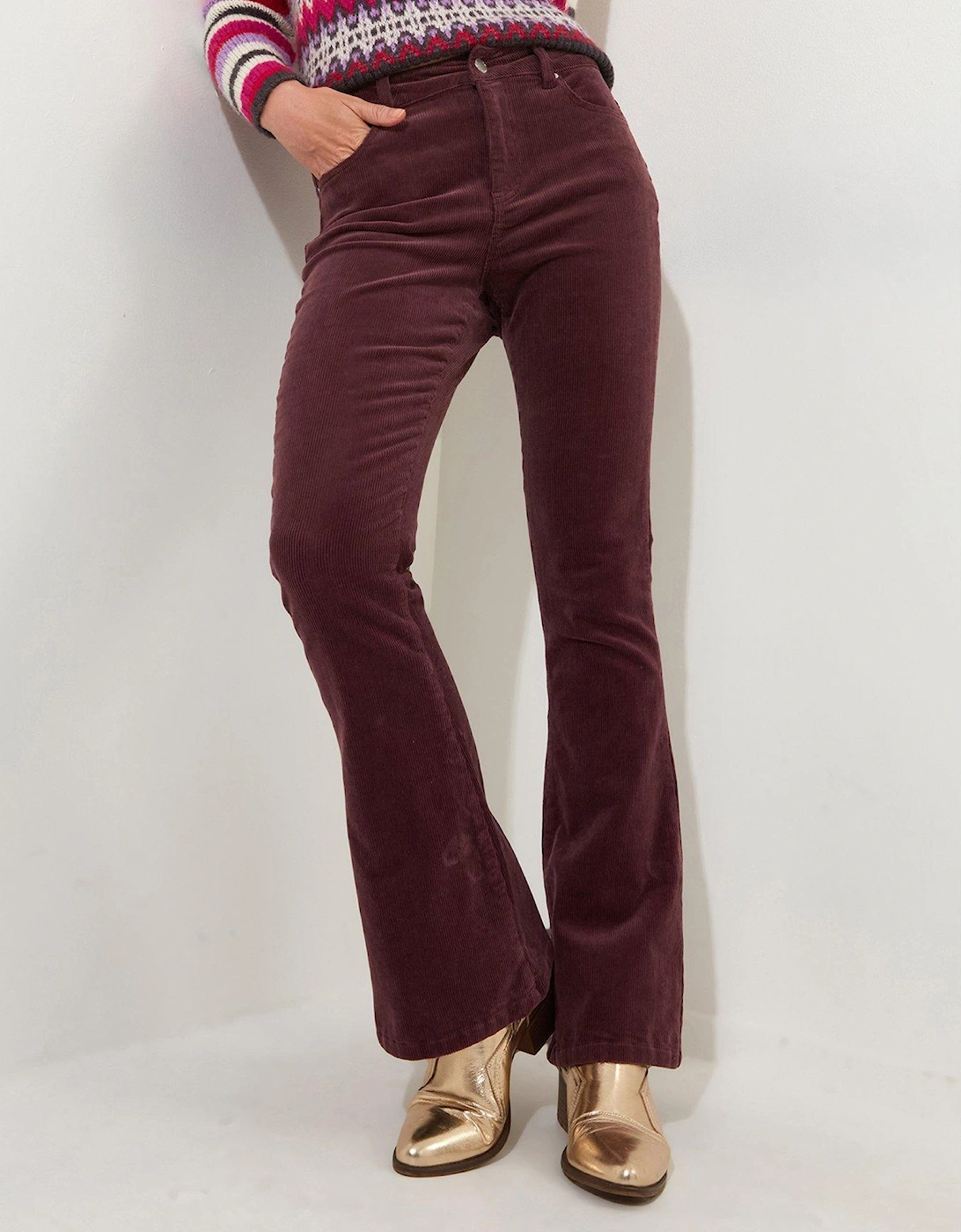 Cord Trousers - Purple, 2 of 1