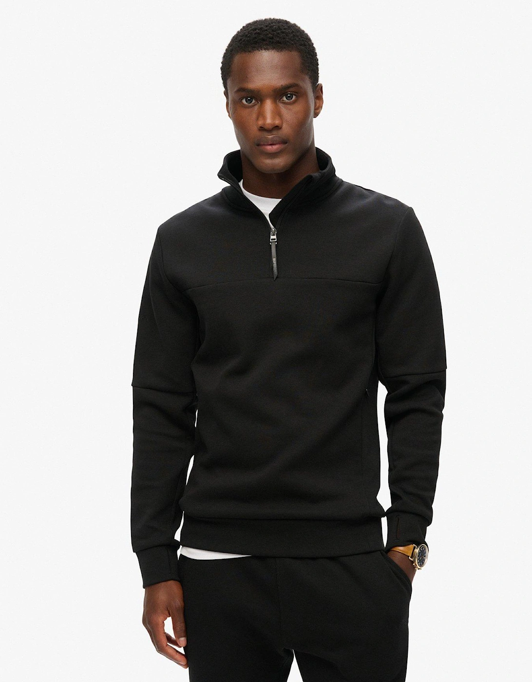 Code Tech Half Zip Sweatshirt - Black, 5 of 4