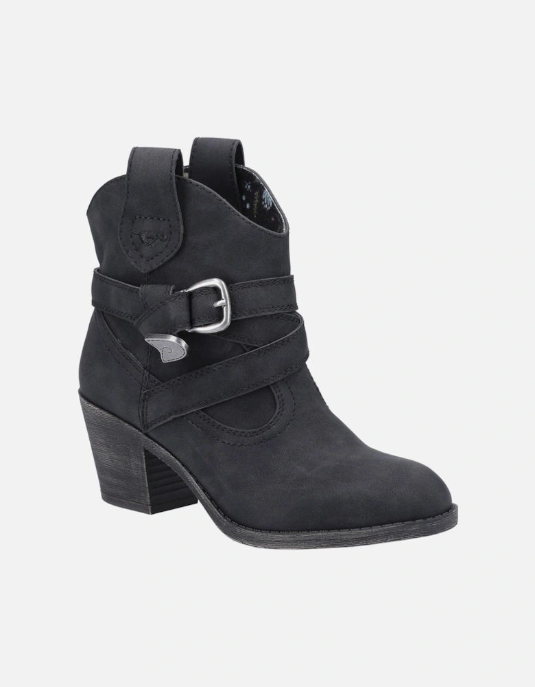 Satire Western Ankle Boot Black