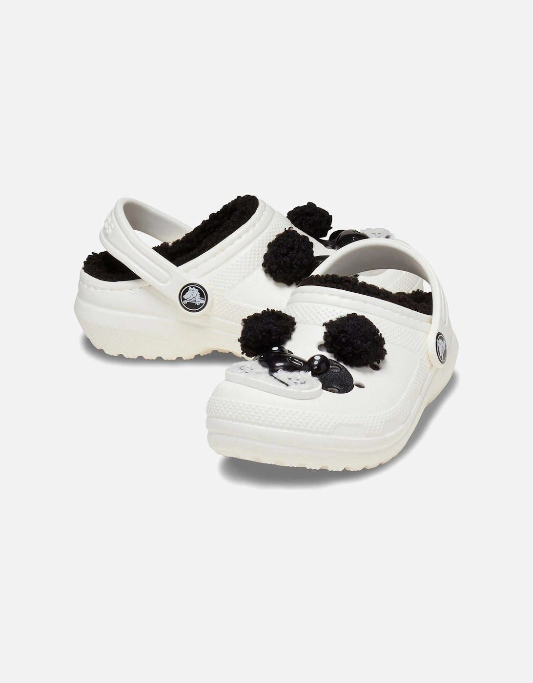 Kids Classic Lined Pandabear Clog - White, 7 of 6