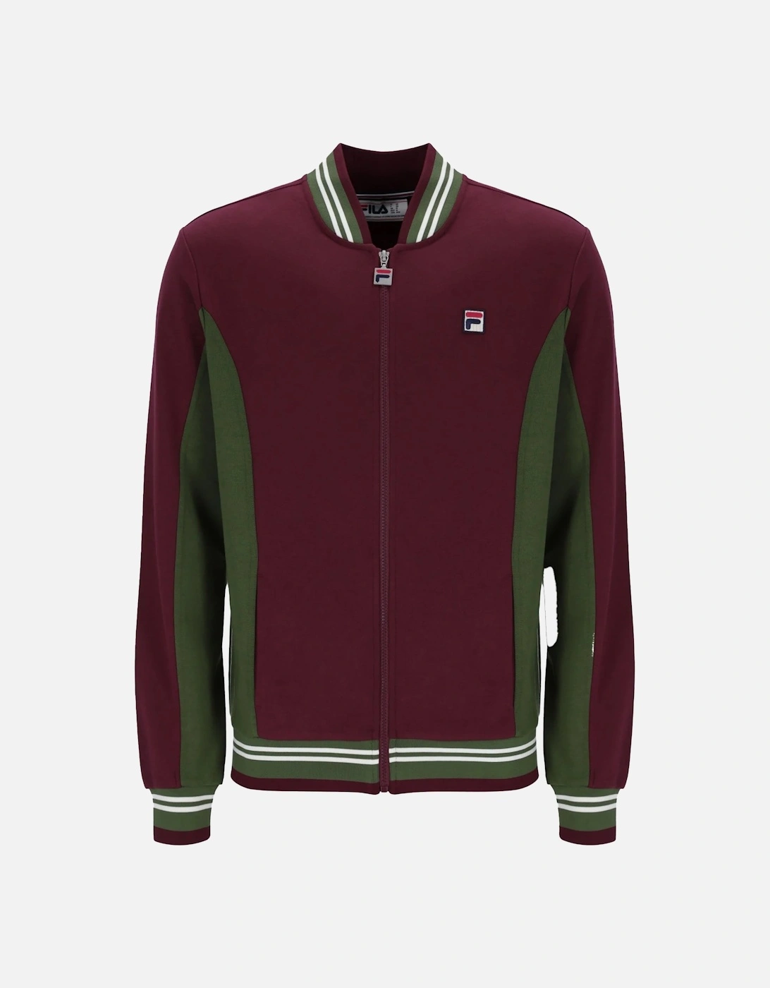 Settanta Baseball Track Top Jacket Windsor Wine/Chive/Gardenia, 3 of 2