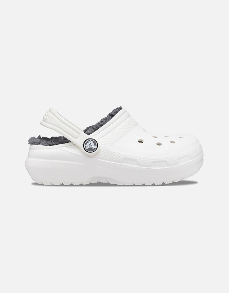 Kids Classic Lined Clog Sandal - White