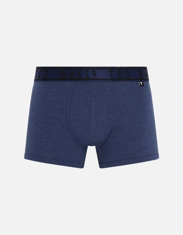 3-Pack Contrast Waistband Boxer Trunks, Mixed Blues