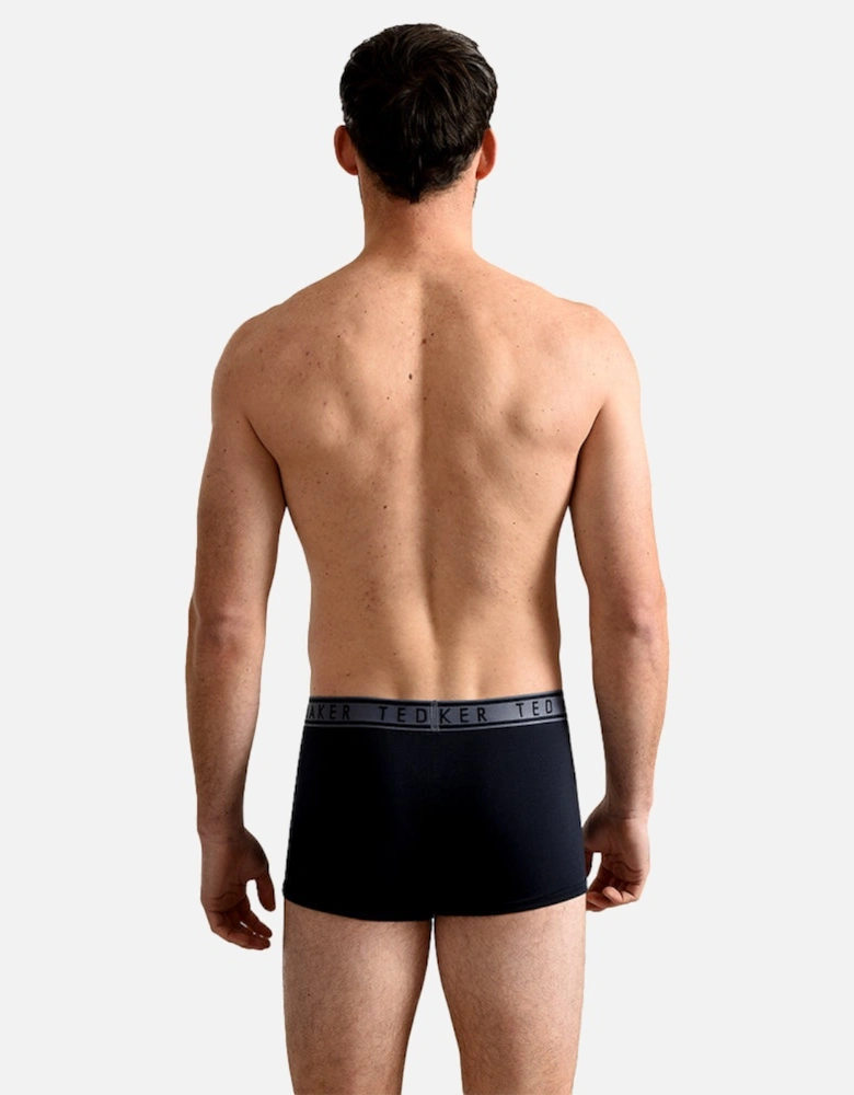 3-Pack Contrast Waistband Boxer Trunks, Navy